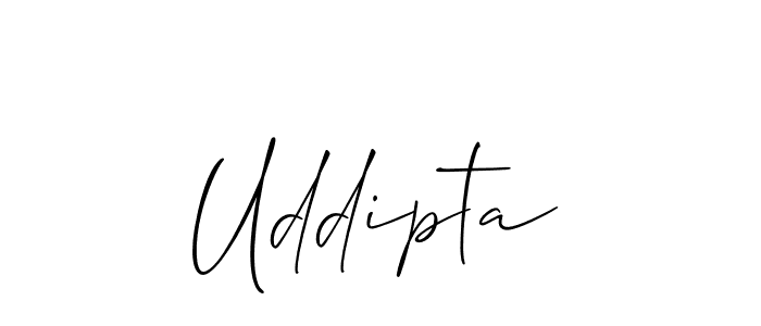 Once you've used our free online signature maker to create your best signature Allison_Script style, it's time to enjoy all of the benefits that Uddipta name signing documents. Uddipta signature style 2 images and pictures png