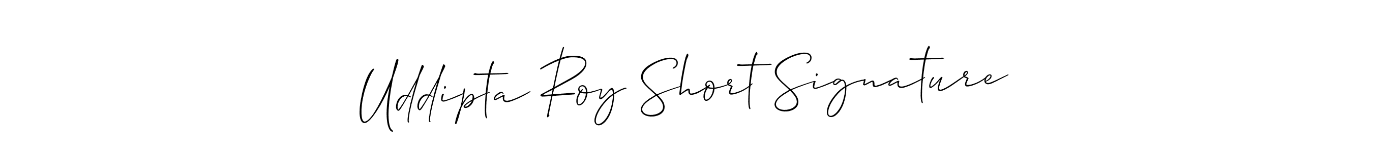 Make a short Uddipta Roy Short Signature signature style. Manage your documents anywhere anytime using Allison_Script. Create and add eSignatures, submit forms, share and send files easily. Uddipta Roy Short Signature signature style 2 images and pictures png