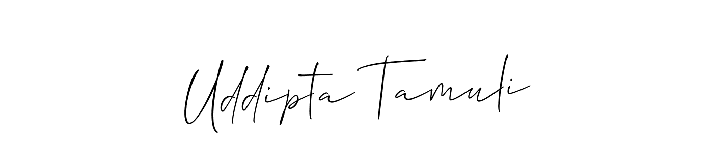 Uddipta Tamuli stylish signature style. Best Handwritten Sign (Allison_Script) for my name. Handwritten Signature Collection Ideas for my name Uddipta Tamuli. Uddipta Tamuli signature style 2 images and pictures png