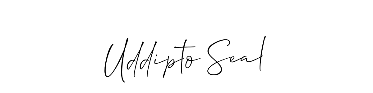 How to make Uddipto Seal name signature. Use Allison_Script style for creating short signs online. This is the latest handwritten sign. Uddipto Seal signature style 2 images and pictures png