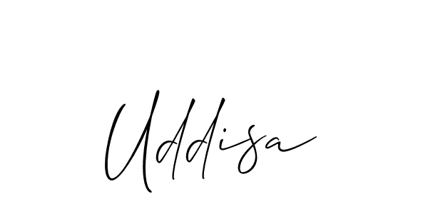 Make a beautiful signature design for name Uddisa. Use this online signature maker to create a handwritten signature for free. Uddisa signature style 2 images and pictures png