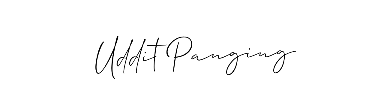 How to make Uddit Panging signature? Allison_Script is a professional autograph style. Create handwritten signature for Uddit Panging name. Uddit Panging signature style 2 images and pictures png