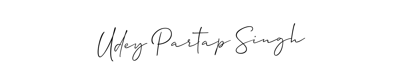 How to Draw Udey Partap Singh signature style? Allison_Script is a latest design signature styles for name Udey Partap Singh. Udey Partap Singh signature style 2 images and pictures png