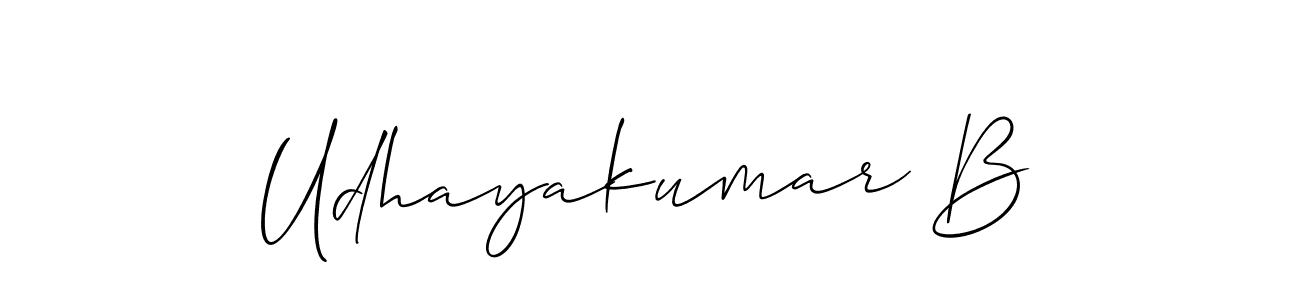 Best and Professional Signature Style for Udhayakumar B. Allison_Script Best Signature Style Collection. Udhayakumar B signature style 2 images and pictures png