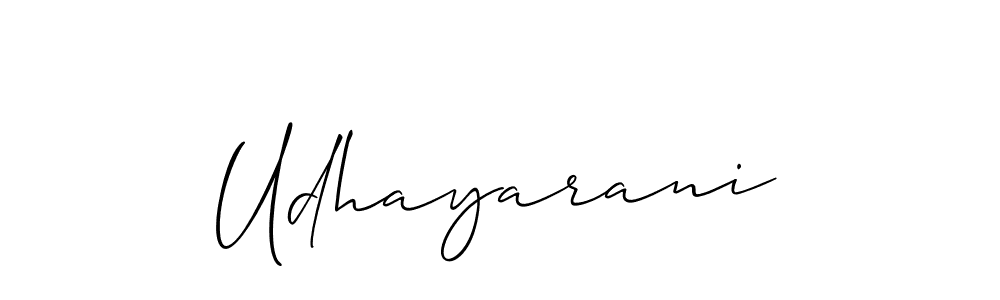 if you are searching for the best signature style for your name Udhayarani. so please give up your signature search. here we have designed multiple signature styles  using Allison_Script. Udhayarani signature style 2 images and pictures png