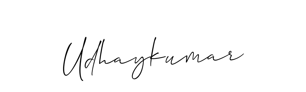 How to make Udhaykumar signature? Allison_Script is a professional autograph style. Create handwritten signature for Udhaykumar name. Udhaykumar signature style 2 images and pictures png