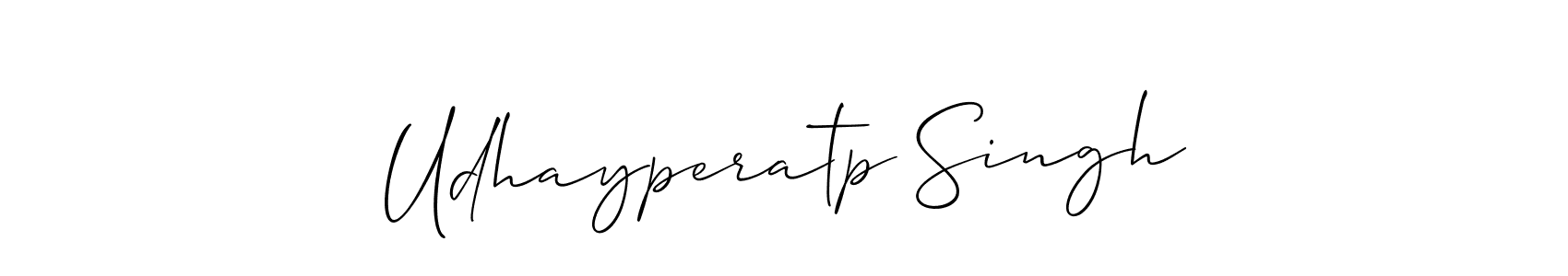 Use a signature maker to create a handwritten signature online. With this signature software, you can design (Allison_Script) your own signature for name Udhayperatp Singh. Udhayperatp Singh signature style 2 images and pictures png