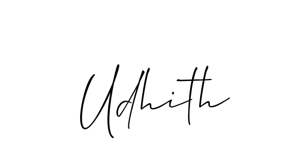 It looks lik you need a new signature style for name Udhith. Design unique handwritten (Allison_Script) signature with our free signature maker in just a few clicks. Udhith signature style 2 images and pictures png