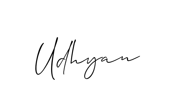 Best and Professional Signature Style for Udhyan. Allison_Script Best Signature Style Collection. Udhyan signature style 2 images and pictures png