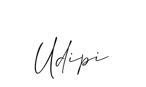 How to make Udipi signature? Allison_Script is a professional autograph style. Create handwritten signature for Udipi name. Udipi signature style 2 images and pictures png