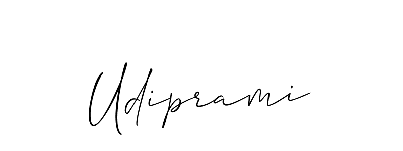 Best and Professional Signature Style for Udiprami. Allison_Script Best Signature Style Collection. Udiprami signature style 2 images and pictures png