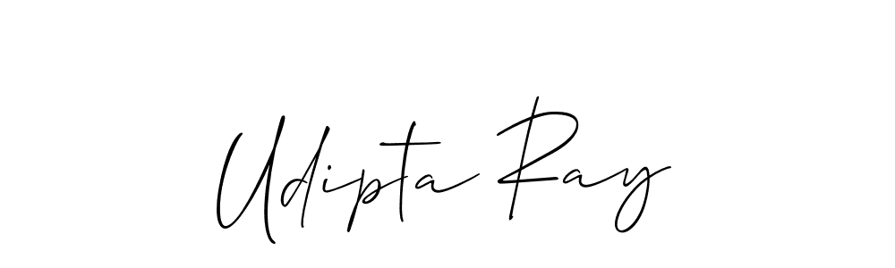 Use a signature maker to create a handwritten signature online. With this signature software, you can design (Allison_Script) your own signature for name Udipta Ray. Udipta Ray signature style 2 images and pictures png