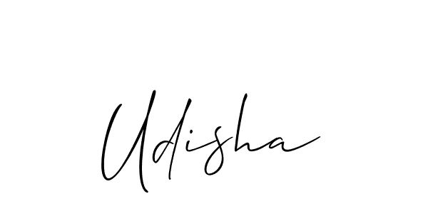 Also You can easily find your signature by using the search form. We will create Udisha name handwritten signature images for you free of cost using Allison_Script sign style. Udisha signature style 2 images and pictures png