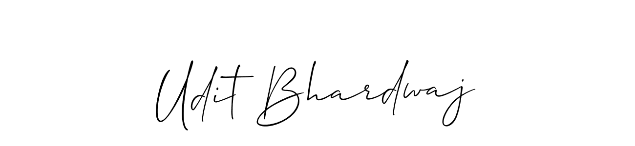 How to make Udit Bhardwaj signature? Allison_Script is a professional autograph style. Create handwritten signature for Udit Bhardwaj name. Udit Bhardwaj signature style 2 images and pictures png