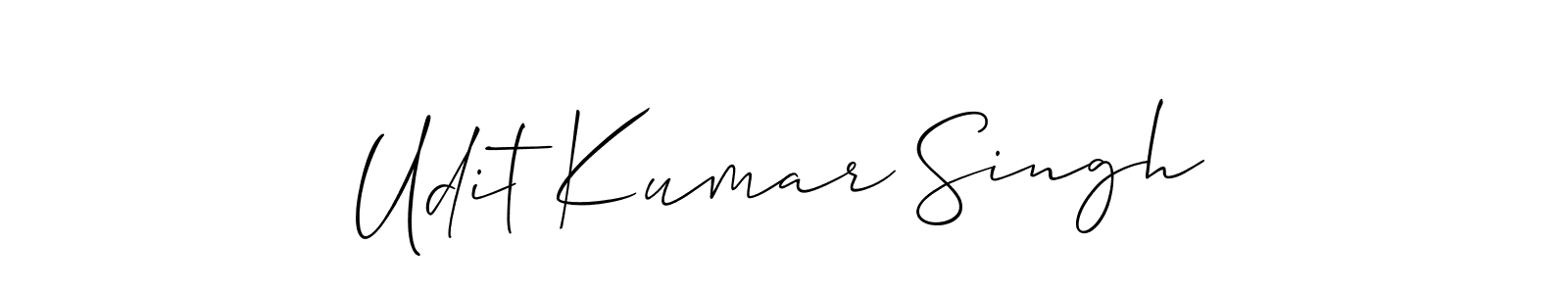 Also You can easily find your signature by using the search form. We will create Udit Kumar Singh name handwritten signature images for you free of cost using Allison_Script sign style. Udit Kumar Singh signature style 2 images and pictures png