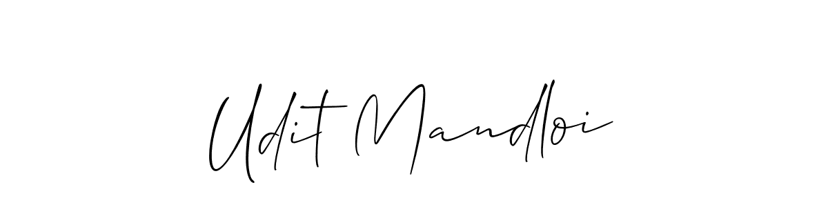 Best and Professional Signature Style for Udit Mandloi. Allison_Script Best Signature Style Collection. Udit Mandloi signature style 2 images and pictures png