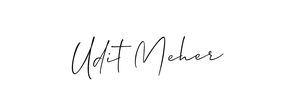 Make a beautiful signature design for name Udit Meher. Use this online signature maker to create a handwritten signature for free. Udit Meher signature style 2 images and pictures png