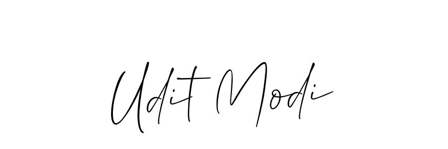 Make a beautiful signature design for name Udit Modi. With this signature (Allison_Script) style, you can create a handwritten signature for free. Udit Modi signature style 2 images and pictures png