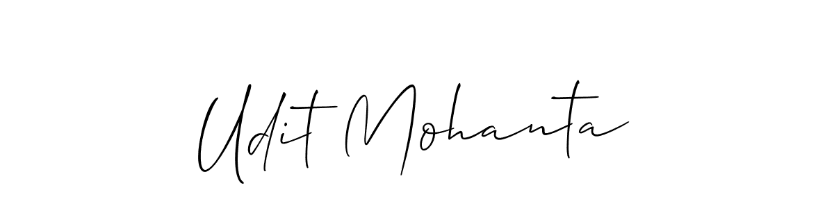 It looks lik you need a new signature style for name Udit Mohanta. Design unique handwritten (Allison_Script) signature with our free signature maker in just a few clicks. Udit Mohanta signature style 2 images and pictures png