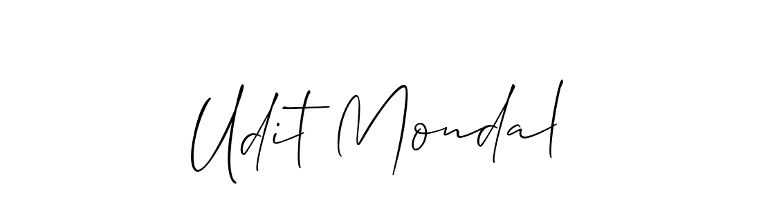 You should practise on your own different ways (Allison_Script) to write your name (Udit Mondal) in signature. don't let someone else do it for you. Udit Mondal signature style 2 images and pictures png