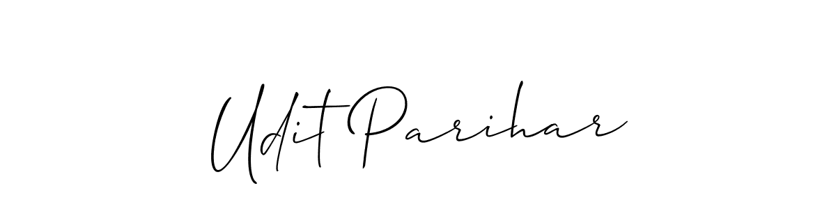 Make a short Udit Parihar signature style. Manage your documents anywhere anytime using Allison_Script. Create and add eSignatures, submit forms, share and send files easily. Udit Parihar signature style 2 images and pictures png