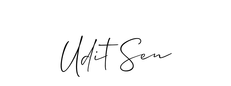 Similarly Allison_Script is the best handwritten signature design. Signature creator online .You can use it as an online autograph creator for name Udit Sen. Udit Sen signature style 2 images and pictures png