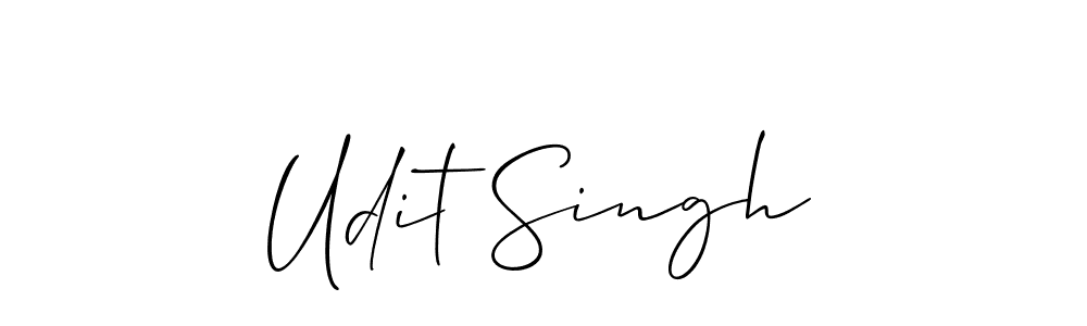 Make a beautiful signature design for name Udit Singh. With this signature (Allison_Script) style, you can create a handwritten signature for free. Udit Singh signature style 2 images and pictures png