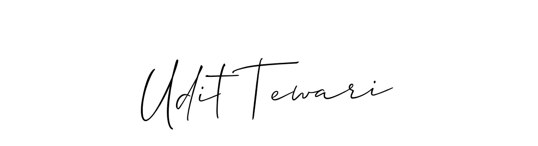 Make a beautiful signature design for name Udit Tewari. With this signature (Allison_Script) style, you can create a handwritten signature for free. Udit Tewari signature style 2 images and pictures png