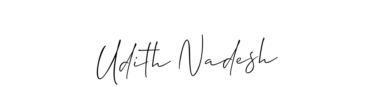 Check out images of Autograph of Udith Nadesh name. Actor Udith Nadesh Signature Style. Allison_Script is a professional sign style online. Udith Nadesh signature style 2 images and pictures png