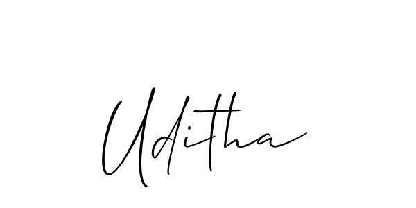 Similarly Allison_Script is the best handwritten signature design. Signature creator online .You can use it as an online autograph creator for name Uditha. Uditha signature style 2 images and pictures png