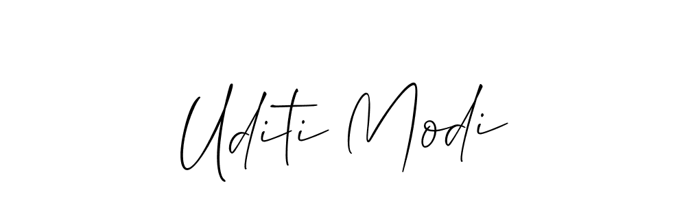 The best way (Allison_Script) to make a short signature is to pick only two or three words in your name. The name Uditi Modi include a total of six letters. For converting this name. Uditi Modi signature style 2 images and pictures png