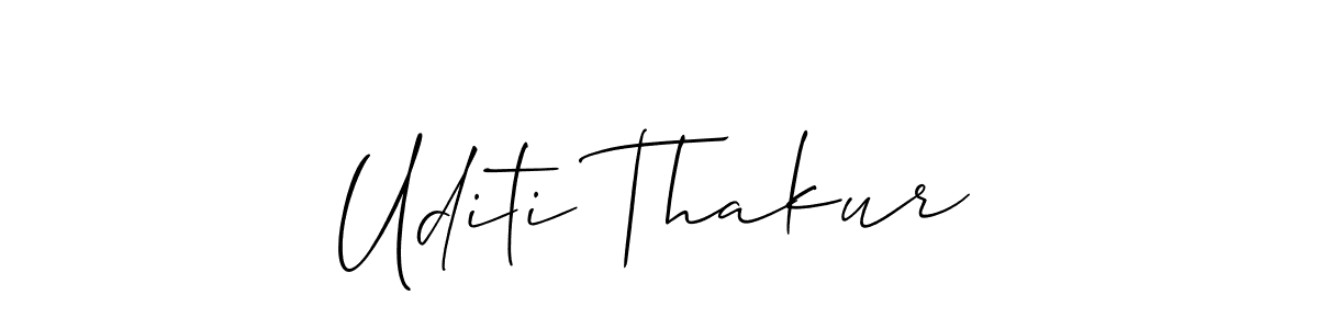 Similarly Allison_Script is the best handwritten signature design. Signature creator online .You can use it as an online autograph creator for name Uditi Thakur. Uditi Thakur signature style 2 images and pictures png