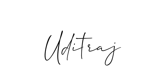 It looks lik you need a new signature style for name Uditraj. Design unique handwritten (Allison_Script) signature with our free signature maker in just a few clicks. Uditraj signature style 2 images and pictures png