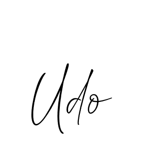 You should practise on your own different ways (Allison_Script) to write your name (Udo) in signature. don't let someone else do it for you. Udo signature style 2 images and pictures png