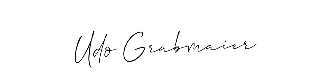 How to Draw Udo Grabmaier signature style? Allison_Script is a latest design signature styles for name Udo Grabmaier. Udo Grabmaier signature style 2 images and pictures png