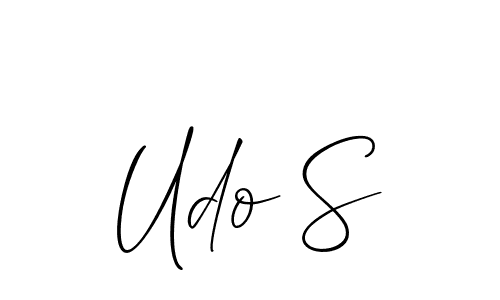 This is the best signature style for the Udo S name. Also you like these signature font (Allison_Script). Mix name signature. Udo S signature style 2 images and pictures png