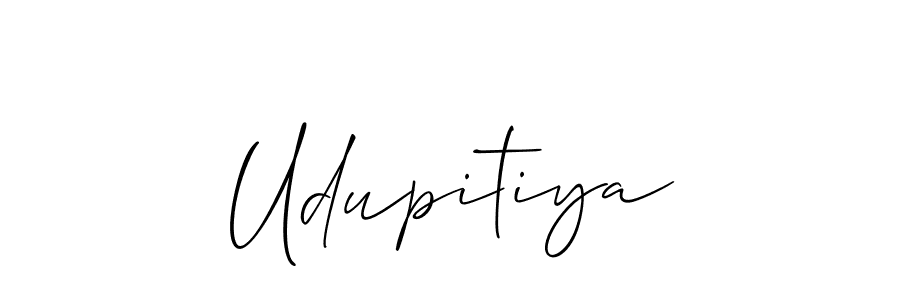 You can use this online signature creator to create a handwritten signature for the name Udupitiya. This is the best online autograph maker. Udupitiya signature style 2 images and pictures png