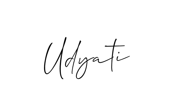 Make a beautiful signature design for name Udyati. Use this online signature maker to create a handwritten signature for free. Udyati signature style 2 images and pictures png
