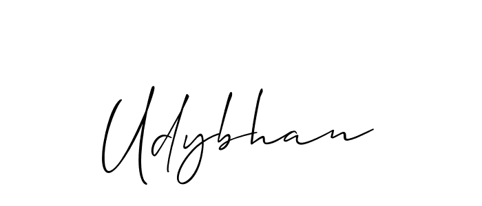 Best and Professional Signature Style for Udybhan. Allison_Script Best Signature Style Collection. Udybhan signature style 2 images and pictures png