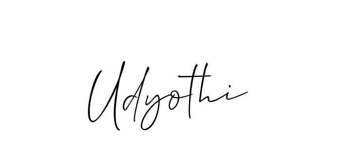 How to Draw Udyothi signature style? Allison_Script is a latest design signature styles for name Udyothi. Udyothi signature style 2 images and pictures png