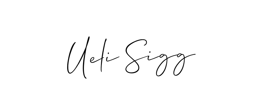 Also You can easily find your signature by using the search form. We will create Ueli Sigg name handwritten signature images for you free of cost using Allison_Script sign style. Ueli Sigg signature style 2 images and pictures png