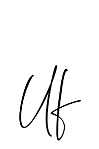 Design your own signature with our free online signature maker. With this signature software, you can create a handwritten (Allison_Script) signature for name Uf. Uf signature style 2 images and pictures png