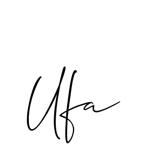 Make a beautiful signature design for name Ufa. Use this online signature maker to create a handwritten signature for free. Ufa signature style 2 images and pictures png