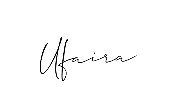 Create a beautiful signature design for name Ufaira. With this signature (Allison_Script) fonts, you can make a handwritten signature for free. Ufaira signature style 2 images and pictures png