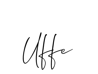 if you are searching for the best signature style for your name Uffe. so please give up your signature search. here we have designed multiple signature styles  using Allison_Script. Uffe signature style 2 images and pictures png