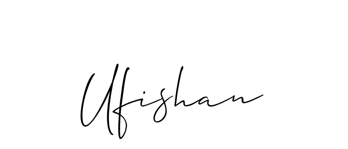 It looks lik you need a new signature style for name Ufishan. Design unique handwritten (Allison_Script) signature with our free signature maker in just a few clicks. Ufishan signature style 2 images and pictures png