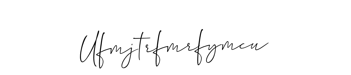 How to Draw Ufmjtrfmrfymcu signature style? Allison_Script is a latest design signature styles for name Ufmjtrfmrfymcu. Ufmjtrfmrfymcu signature style 2 images and pictures png