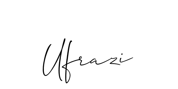 It looks lik you need a new signature style for name Ufrazi. Design unique handwritten (Allison_Script) signature with our free signature maker in just a few clicks. Ufrazi signature style 2 images and pictures png