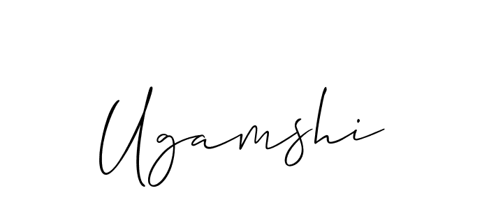 Also You can easily find your signature by using the search form. We will create Ugamshi name handwritten signature images for you free of cost using Allison_Script sign style. Ugamshi signature style 2 images and pictures png