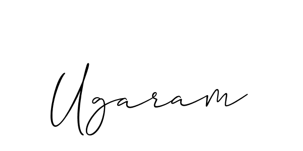 Also we have Ugaram name is the best signature style. Create professional handwritten signature collection using Allison_Script autograph style. Ugaram signature style 2 images and pictures png